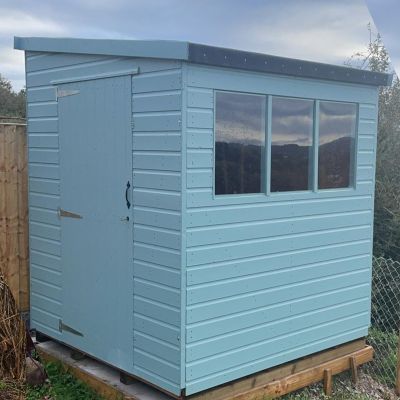Bards 10' x 6' Supreme Custom Pent Shed - Tanalised or Pre Painted