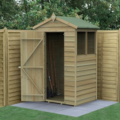 Hartwood Life Time 4' x 3' Pressure Treated Overlap Apex Shed