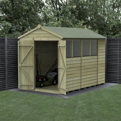 Hartwood 6' x 10' Pressure Treated Double Door Shiplap Apex Shed