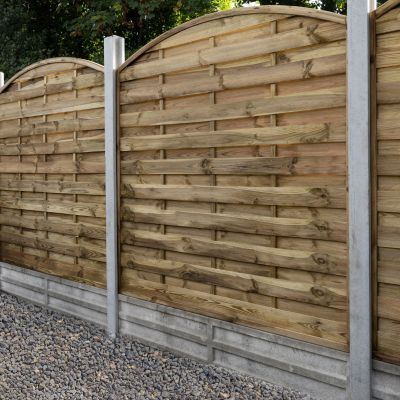 Hartwood 6' x 6' Pressure Treated Curved Fence Panel