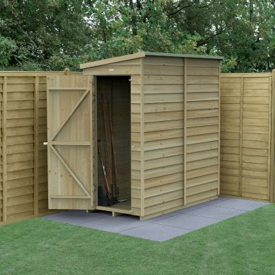 Hartwood Life Time 3' x 6' Windowless Overlap Pressure Treated Pent Wall Shed