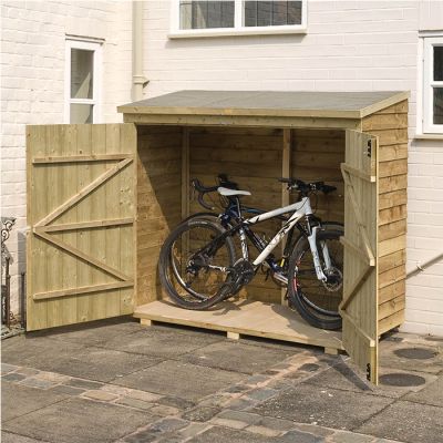 Rowlinson 6' x 3' Double Door Overlap Bike Shed