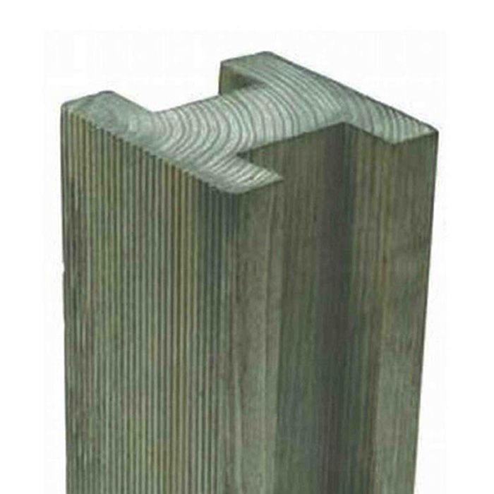 Hartwood 8' Reeded Slotted Fence Post