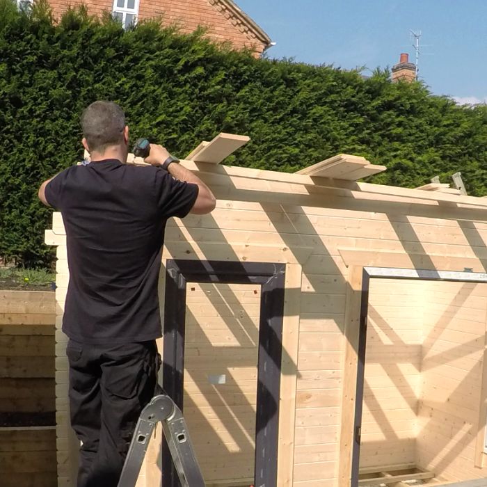 AGB Log Cabin Installation Service With Free Wood Treatment - Up to 4m
