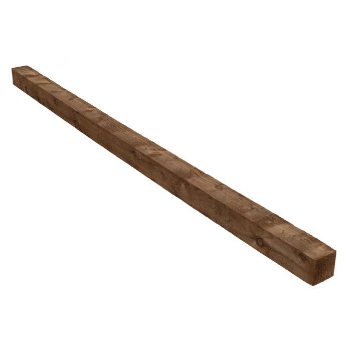 Rowlinson 7' Brown Fence Post - 75mm