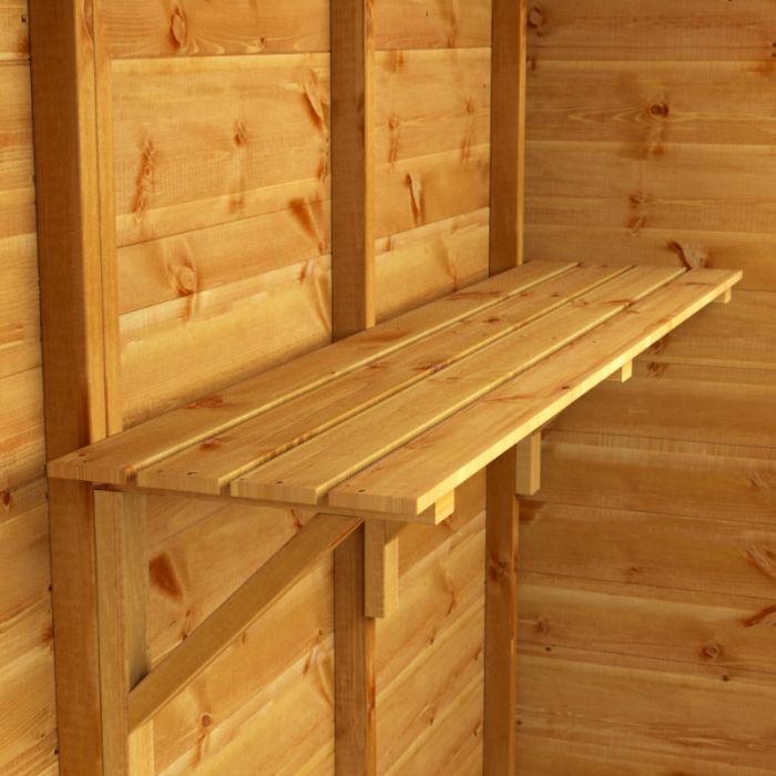 Oren 4' Wooden Wall Shelf