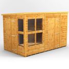 Oren 10' x 6' Pent Combi Potting Shed with Side Store - 6ft