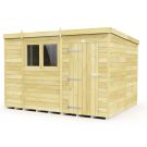 Holt 11' x 8' Pressure Treated Shiplap Modular Pent Shed
