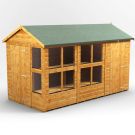 Oren 12' x 6' Apex Combi Potting Shed with Side Store - 4ft