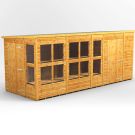 Oren 16' x 6' Pent Combi Potting Shed with Side Store - 6ft