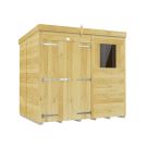 Holt 7' x 5' Double Door Shiplap Pressure Treated Modular Pent Shed