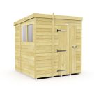 Holt 7' x 7' Pressure Treated Shiplap Modular Pent Shed