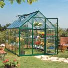 Palram - Canopia 6' x 10' Nature Hybrid Green Polycarbonate Greenhouse