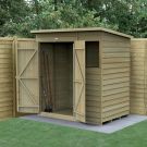 Hartwood Life Time 6' x 4' Double Door Overlap Pressure Treated Pent Shed