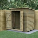 Hartwood Life Time 6' x 4' Double Door Windowless Overlap Pressure Treated Pent Shed