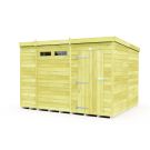 Holt 11' x 8' Pressure Treated Shiplap Modular Pent Security Shed