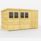 Holt 12' x 7' Double Door Shiplap Pressure Treated Modular Pent Shed