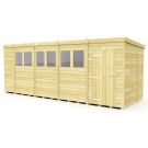 Holt 18' x 6' Pressure Treated Shiplap Modular Pent Shed
