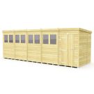 Holt 20' x 6' Pressure Treated Shiplap Modular Pent Shed