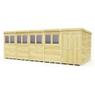 Holt 20' x 8' Double Door Shiplap Pressure Treated Modular Pent Shed