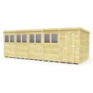 Holt 20' x 8' Pressure Treated Shiplap Modular Pent Shed