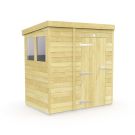 Holt 5' x 4' Pressure Treated Shiplap Modular Pent Shed