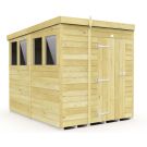 Holt 5' x 8' Pressure Treated Shiplap Modular Pent Shed