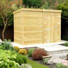 Holt 7' x 4' Pressure Treated Shiplap Modular Pent Shed