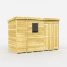 Holt 9' x 4' Double Door Shiplap Pressure Treated Modular Pent Shed