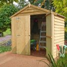 Loxley 4' x 6' Pressure Treated Overlap Apex Shed