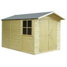 Loxley 7' x 10' Pressure Treated Double Door Shiplap Apex Shed