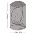 Oren Deluxe - Single Hanging Chair Cover Black