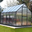 Palram - Canopia 6' x 10' Mythos Grey Polycarbonate Greenhouse