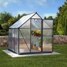 Palram - Canopia 6' x 6' Mythos Grey Polycarbonate Greenhouse