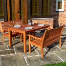 Rowlinson Willington 4 Seater Wooden Rectangular Table Dining Set