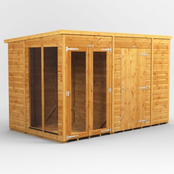 Oren 10' x 6' Pent Combi Summer House with Side Store - 6ft