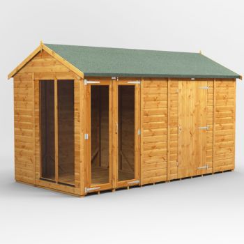 Oren 12' x 6' Apex Combi Summer House with Side Store - 6ft