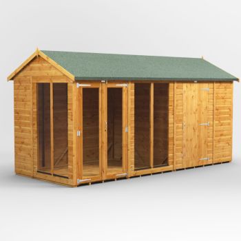 Oren 14' x 6' Apex Combi Summer House with Side Store - 6ft