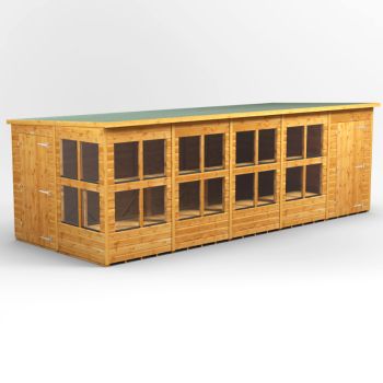 Oren 20' x 8' Pent Combi Potting Shed with Side Store - 4ft