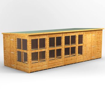 Oren 20' x 8' Pent Combi Potting Shed with Side Store - 6ft