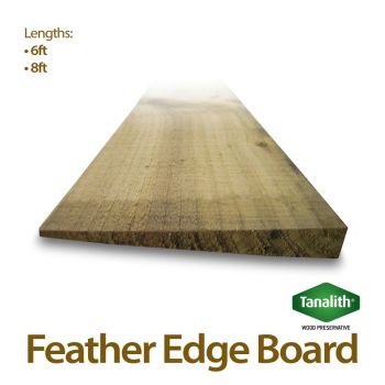Holt Trade Individual Tanalised Feather Edge Board - 6'