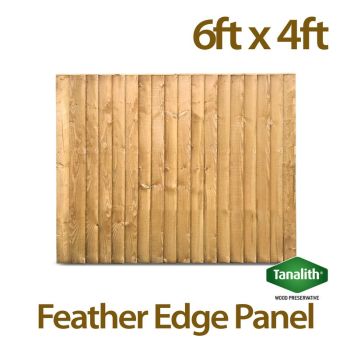 Holt Trade 6' x 4' Tanalised Feather Edge Fence Panel