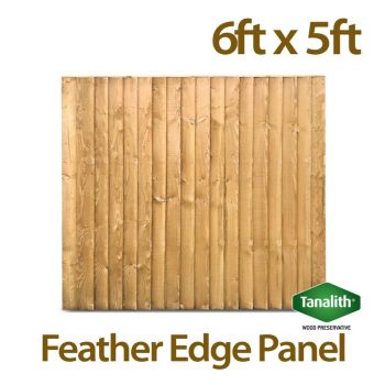 Holt Trade 6' x 5' Tanalised Feather Edge Fence Panel