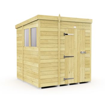 Holt 6' x 7' Pressure Treated Shiplap Modular Pent Shed