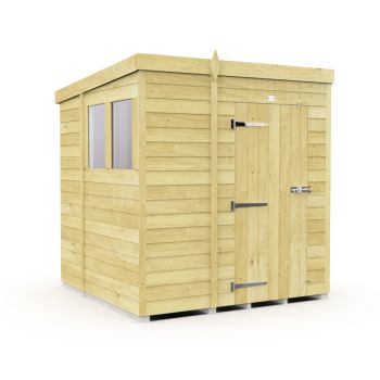 Holt 7' x 6' Pressure Treated Shiplap Modular Pent Shed