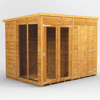 Oren 8' x 6' Pent Combi Summer House with Side Store 