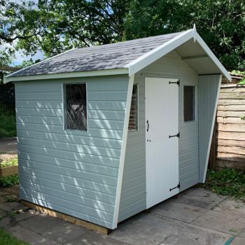 Bards 6' x 8' Popular Custom Apex Cabin Shed - Pre Painted