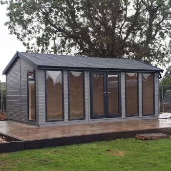 Bards 20' x 14' Portia Bespoke Insulated Garden Room - Painted