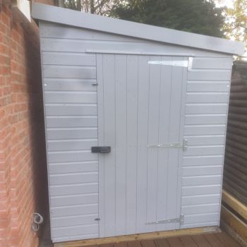 Bards 7' x 5' Custom Pent Security Shed - Tanalised or Pre Painted