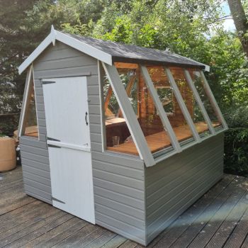 Bards 8' x 6' Supreme Custom Apex Suntrap Potting Shed - Tanalised or Pre Painted